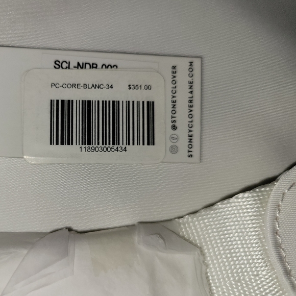 Stoney Clover Lane Classic duffle white custom heart patches nwt - Picture 4 of 8